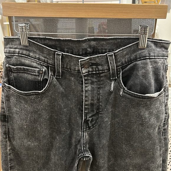 RARE***Levi’s 512 mens 31x30 black acid wash denim jeans ***RARE - Picture 2 of 4